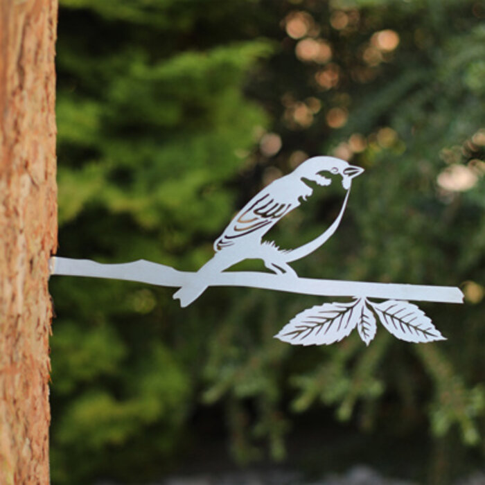 By Aimy Metalen vogel - De Huismus - Duurzaam en lieflijk - RVS