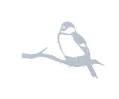 By Aimy RVS Cortenstaal Goudvink - Duurzaam tuindecoratie, 26.5 cm x 17 cm