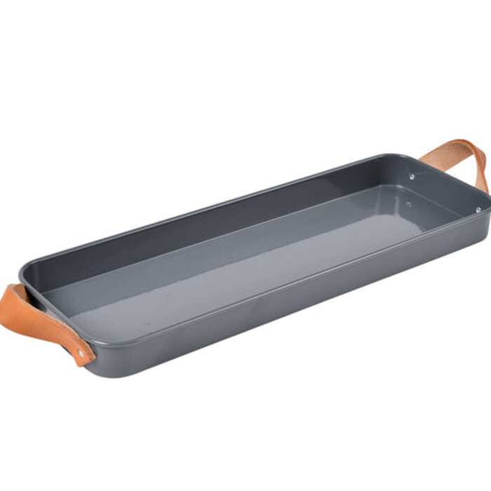 Burgon & Ball Kruidentuintje binnen - kruidenpotjes vierkant - 3 stuks op een tray