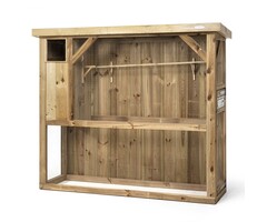 Voldux Volière R1 - Links/Rechts- 215 x 70 x 185 cm -  Hout