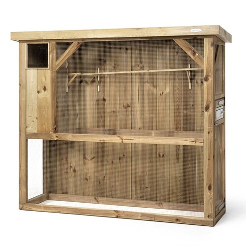 Voldux Volière R1 - 215x70x185cm - Links/Rechts - Hout
