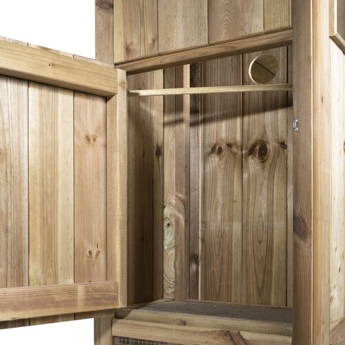 Voldux Volière R1 - 215x70x185cm - Links/Rechts - Hout