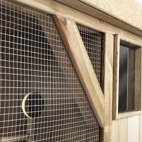 Voldux Volière R1 - 215x70x185cm - Links/Rechts - Hout