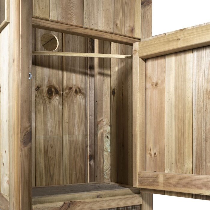 Voldux Volière R1 - 215x70x185cm - Links/Rechts - Hout