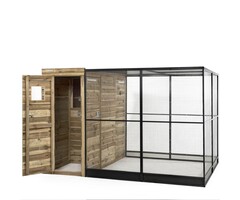 Voldux Volière R9 Links/Rechts -  289 x 200 x 190 cm - hout