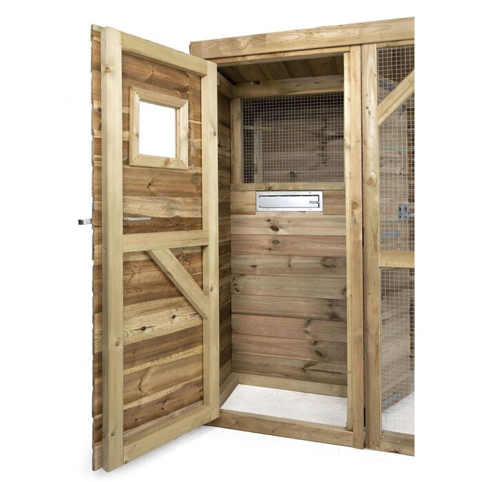 Voldux Volière Toon - Links/Rechts - 302 x 120 x 193 cm - hout