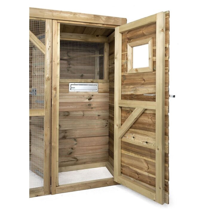 Voldux Volière Toon - Links/Rechts - 302 x 120 x 193 cm - hout