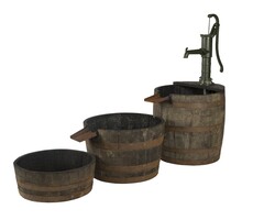 Vatenhandel Stijf Kuip van whiskyvaten - 3-delig - Inclusief pomp