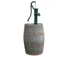 Vatenhandel Stijf Whiskyvat regenton 190 liter - Met zwengelpomp - Geborsteld