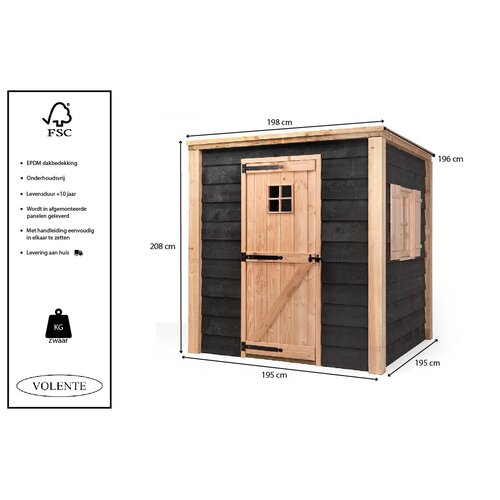 Volente Tuinberging Kasper - 198 x 196 x 208 cm - Nederlands product