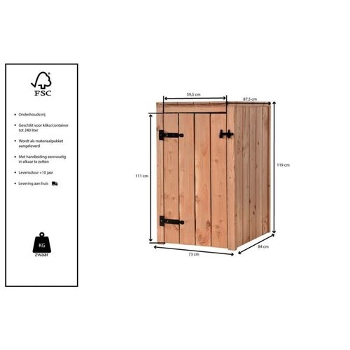 Volente Kliko ombouw - Douglas - 3 maten - 87.5 cm x 119 cm - Gemaakt in Nederland