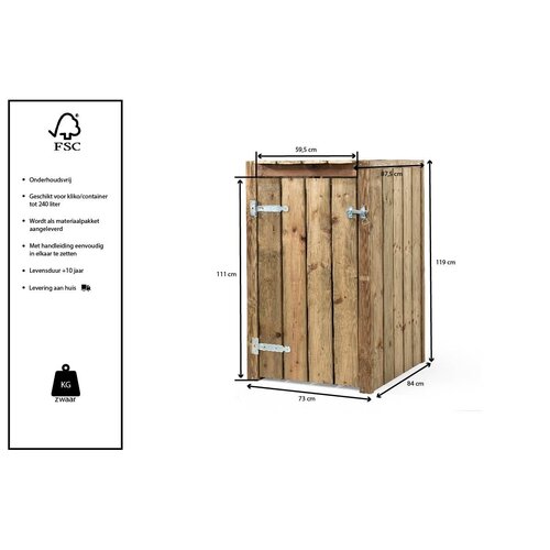 Volente Kliko ombouw - 3 maten - 87.5 x 119 cm - Nederlands product