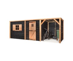 Volente Tuinberging Jan - Overkapping - Zwart Douglas hout - 564 x 196 x 208