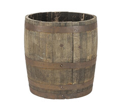 Vatenhandel Stijf Houten kuip 140 liter - Eikenhout - 3/4 gerecycled whiskyvat