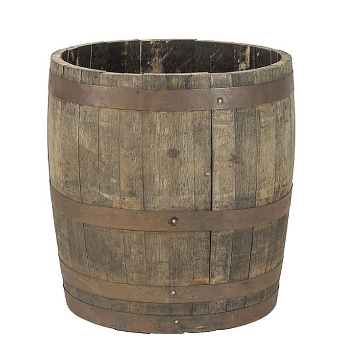 Vatenhandel Stijf Houten kuip 140 liter - Eikenhout - 3/4 gerecycled whiskyvat