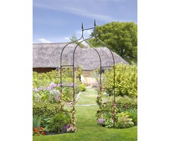 Smart Garden Products Minster Rozenboog - 140 x 295 cm - Zwart metaal