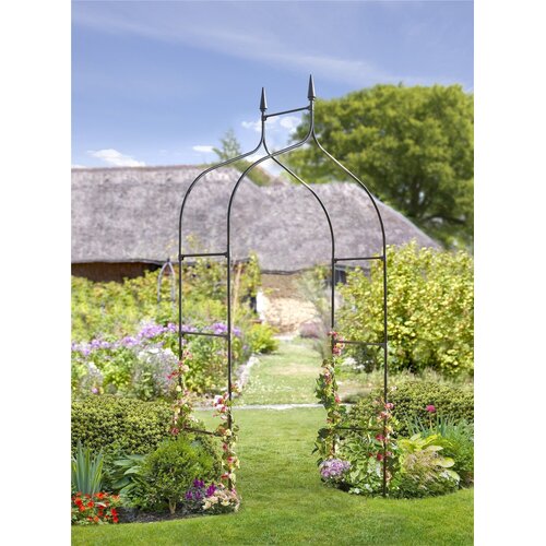 Smart Garden Products Minster Rozenboog - 140 x 295 cm - Zwart metaal