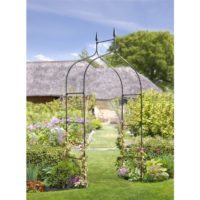 Smart Garden Products Minster Rozenboog - 140 x 295 cm - Zwart metaal