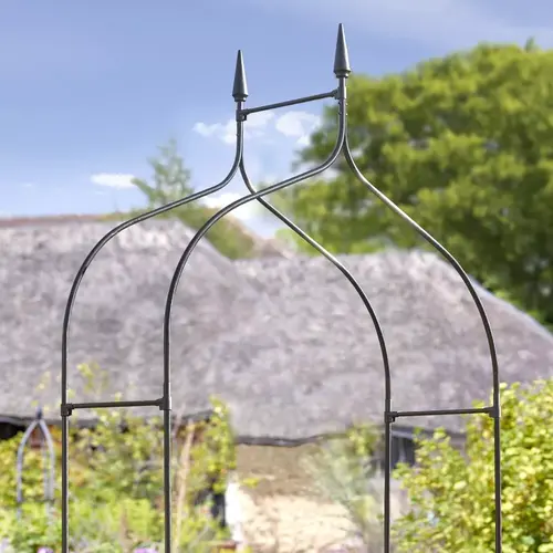 Smart Garden Products Minster Rozenboog - 140 x 295 cm - Zwart metaal