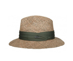 Hatland headwear Zonnehoed van zeegras - Olijf - S/M en L/XL