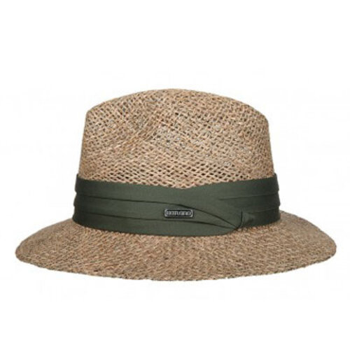 Hatland headwear Zonnehoed van zeegras - Olijf - M