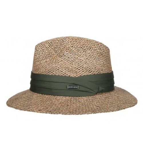 Hatland headwear Zonnehoed van zeegras - Olijf - S/M en L/XL