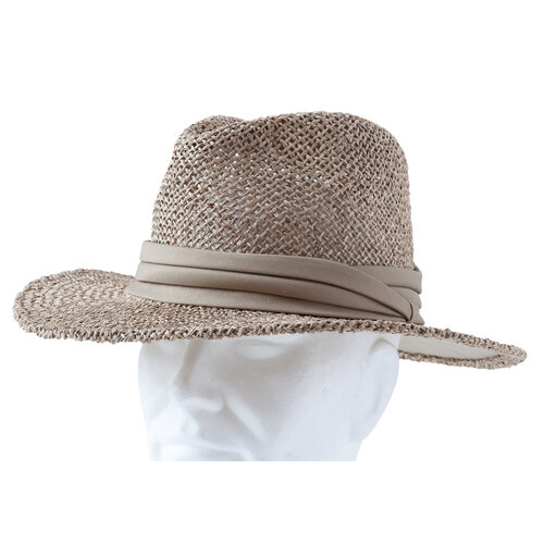 Hatland headwear Zonnehoed van zeegras - beige -L XL