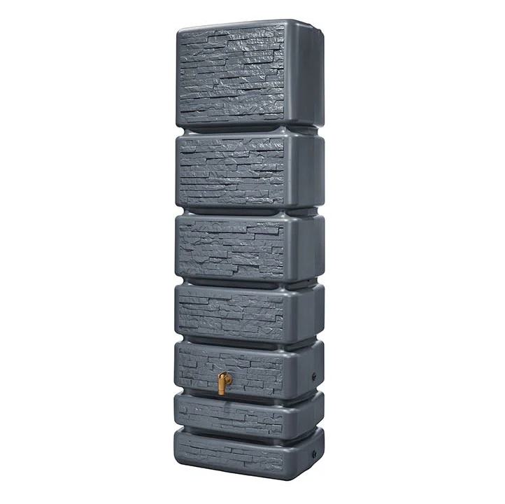 4Rain Slim Stone Decor regenton - 350 liter - Antraciet