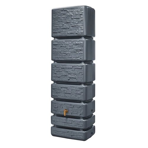 4Rain Slim Stone Decor regenton - 350 liter - Antraciet