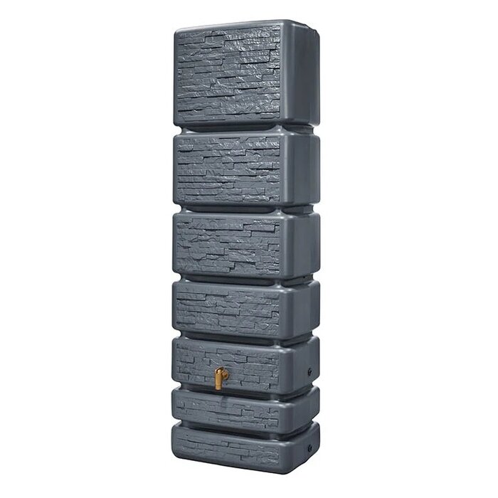 4Rain Slim Stone Decor regenton - 350 liter - Antraciet