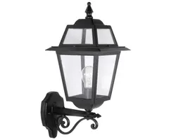 Franssen Verlichting Perla Gevellamp - Staand - E27 - Zwart