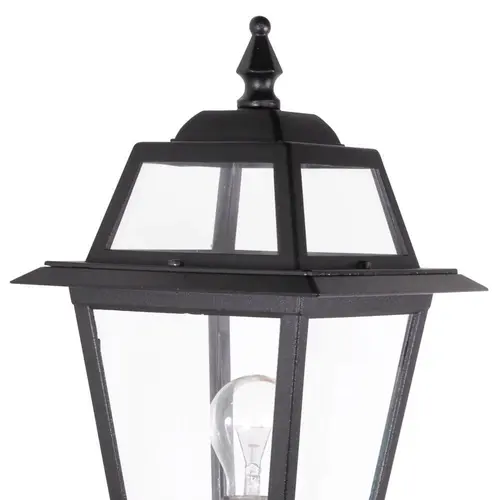 Franssen Verlichting Perla Gevellamp - Staand met muurbevestiging - E27 - Zwart