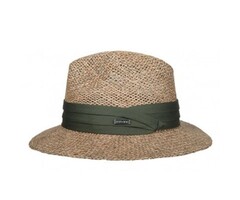 Hatland headwear Zonnehoed van zeegras - Olijf - XL
