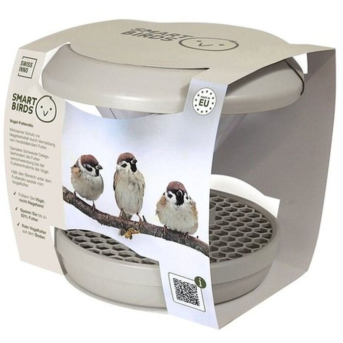 Swissinno Vogelvoederhuisje Davos - 3 kleuren - Opvangbak - Twee voerbakken in één