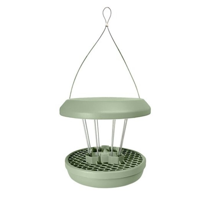 Swissinno Vogelvoeder Zurich - Groen - Opvangbakje - Voor 5 vetbollen