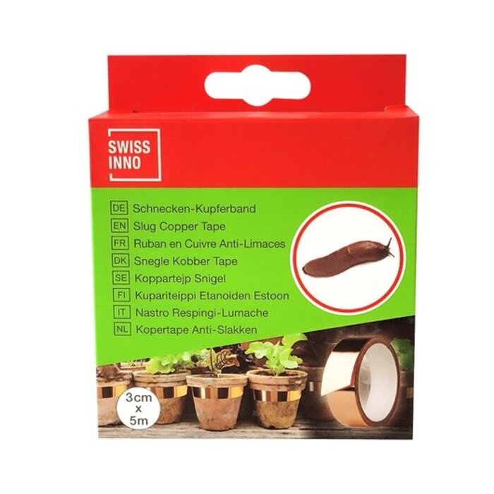 Swissinno Slakken kopertape - 3 cm x 5 meter - Plakstrip