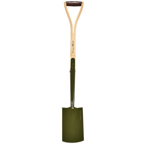 Burgon & Ball RHS Border Spade BoronGreen - 98 cm - gerecycled staal - boriumstaal- duurzaam