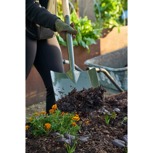 Burgon & Ball RHS Square Spade BoronGreen - 109 cm - gerecycled staal - boriumstaal- duurzaam