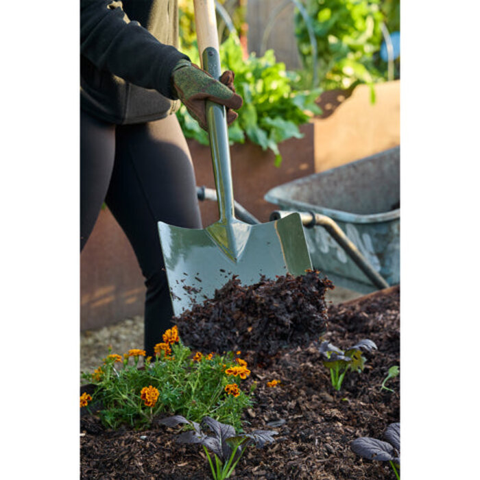 Burgon & Ball RHS Square Spade BoronGreen - 109 cm - gerecycled staal - boriumstaal- duurzaam