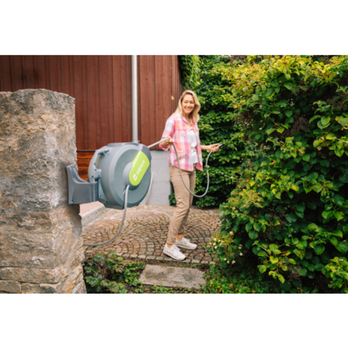 Geka Wandslanghaspel Zelfoprollend - 25 meter