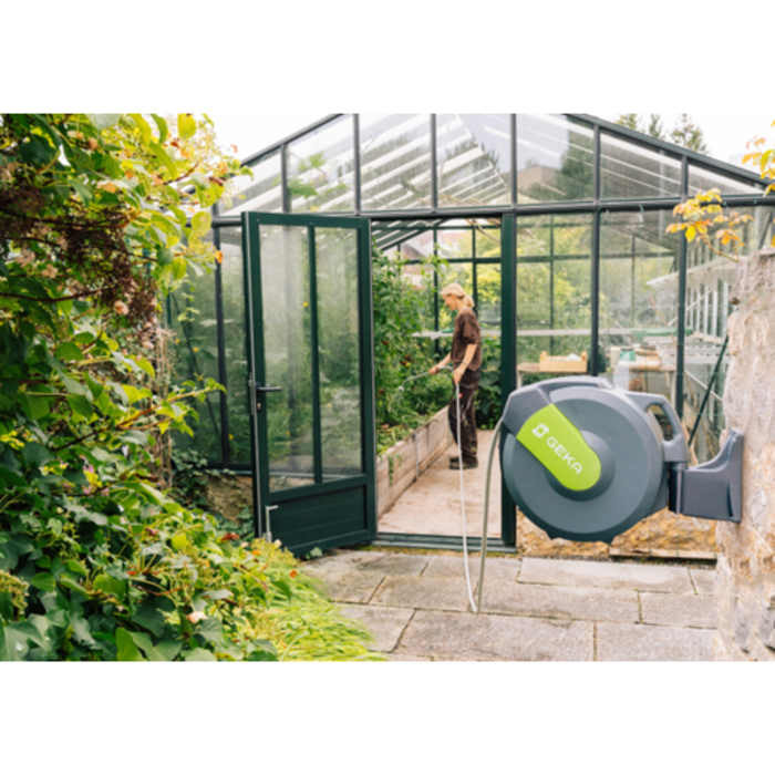 Geka Wandslanghaspel Zelfoprollend - 25 meter