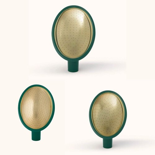 Haws Kunststof broes - Messing - Ovaal