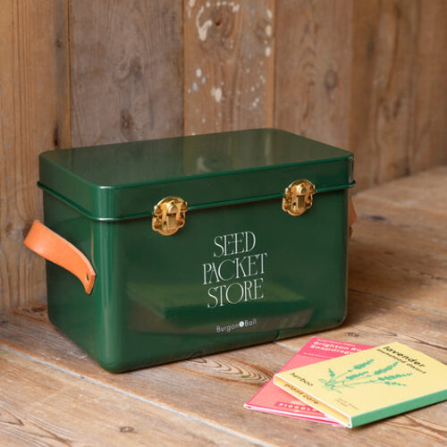 Burgon & Ball Zadenbewaarblik - zaden bewaren - incl. tabbladen maand - 3 vakken