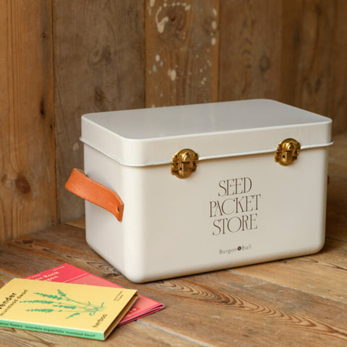 Burgon & Ball Zadenbewaarblik - zaden bewaren - incl. tabbladen maand - 3 vakken