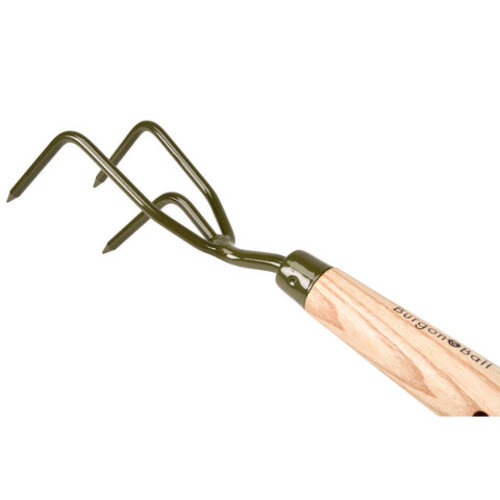 Burgon & Ball RHS Handcultivator BoronGreen - Handharkje 3 tanden  - Gerecycled staal