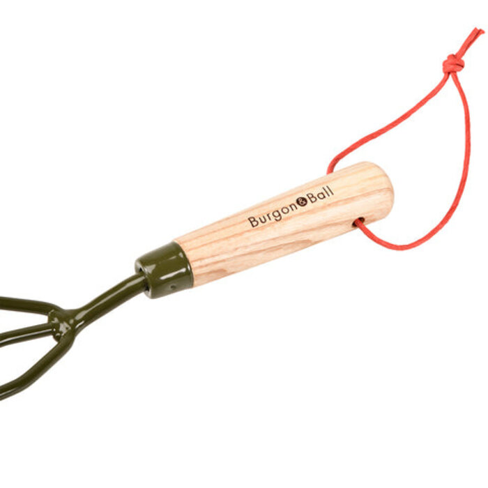 Burgon & Ball RHS Handcultivator BoronGreen - Handharkje 3 tanden - Gerecycled staal