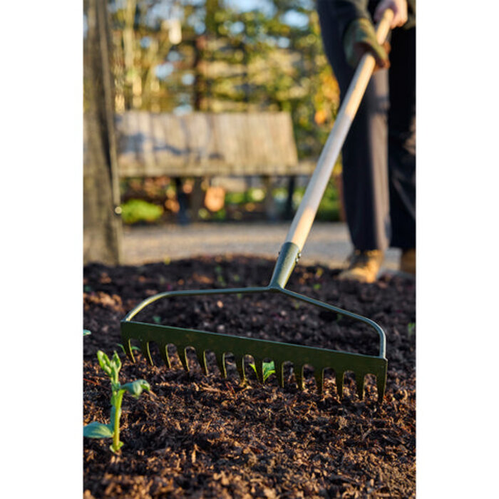 Burgon & Ball RHS Hark BoronGreen - Tuinhark - 166 cm -  14 tanden - Duurzaam
