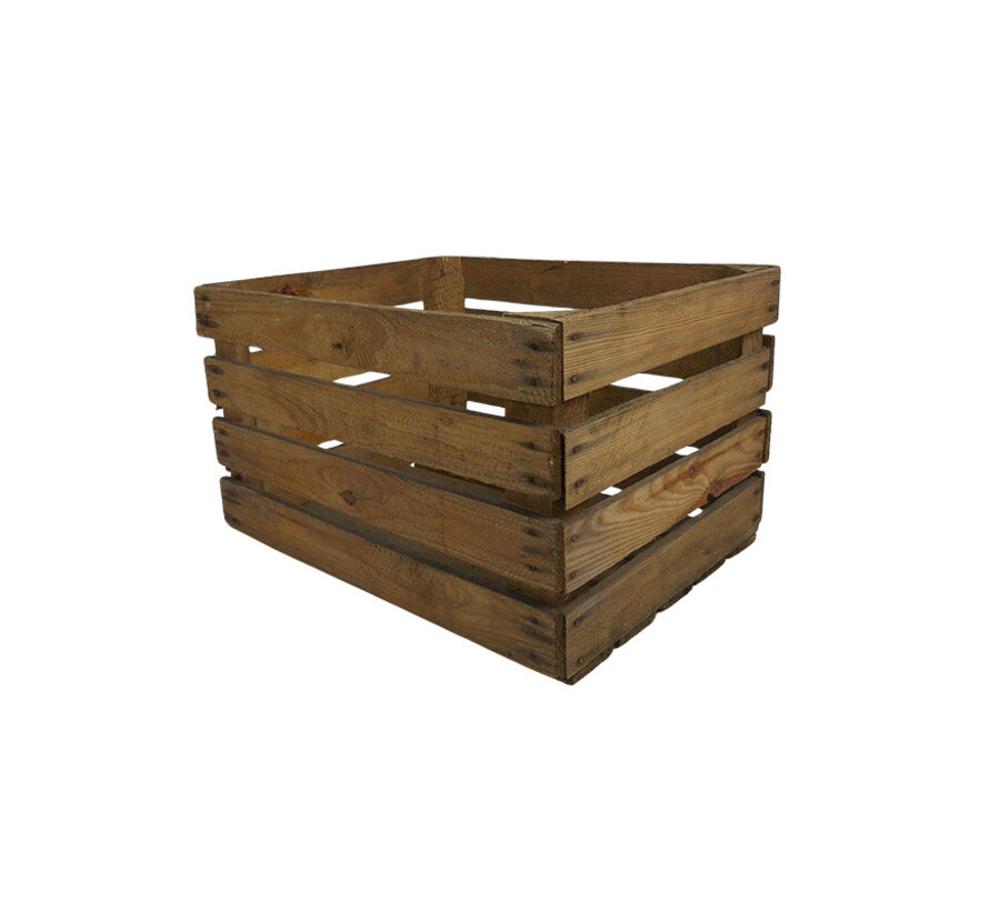 Meuwissen Agro Fruitkist - Hout - Onbehandeld - Decoratie - 50 x 40 x 30 cm