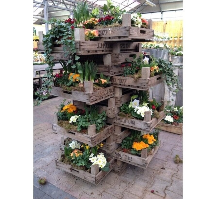 Meuwissen Agro Gaaskist - 75 x 80 x 16,5 cm - onbehandeld hout