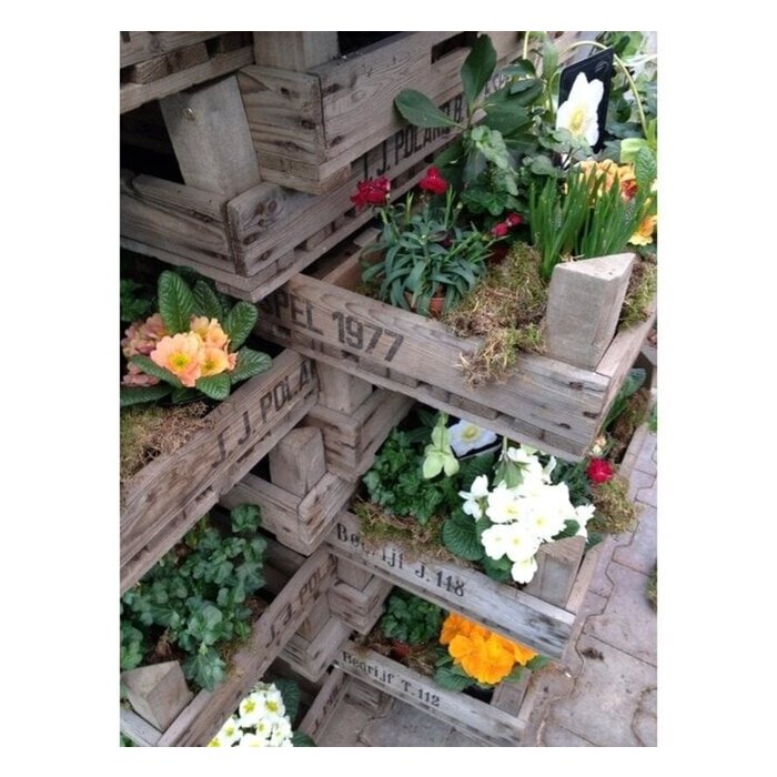 Meuwissen Agro Gaaskist - 75 x 80 x 16,5 cm - onbehandeld hout